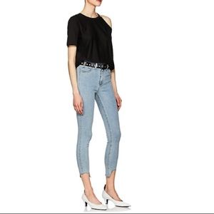Rag & Bone High Rise Ankle Skinny Jeans